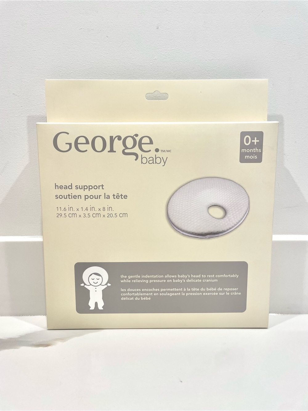 🟤2/$25 NEW George Baby Head Support Pillow